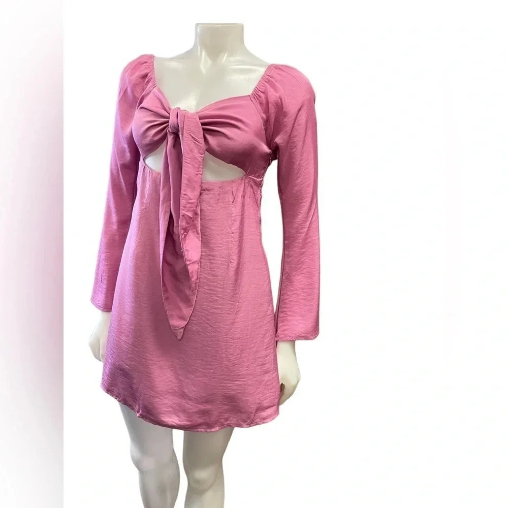 Princess Polly Adriana Pink Mini Dress Size 6 - Picture 3 of 10